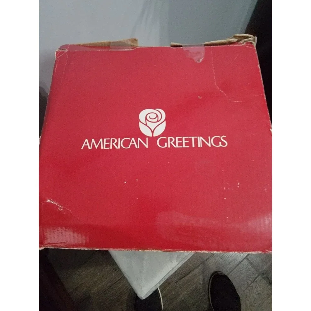 American Greetings Carlton‎ Cards Berry Merry Christmas Snowman Cookie Jar Farm